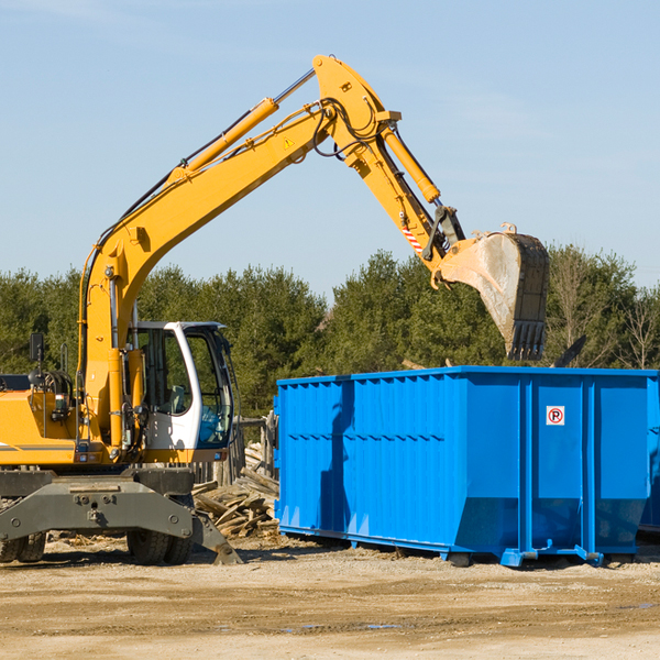 what size residential dumpster rentals are available in Hollister